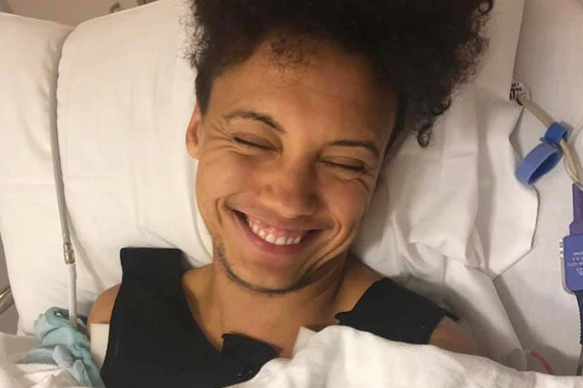 2018 recipient Cairo smiles widely following gender-affirming surgery